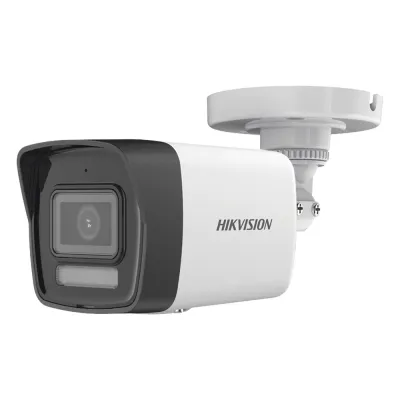 [Dual Light + ColorVu] Bala TURBOHD 3K (5 Megapixel) / Lente 2.8 mm / 30 mts IR + 20 mts Luz Blanca / Gran Angular 104.9° / Exterior IP67 / Micrófono Integrado / dWDR / 4 Tecnologías / Metal