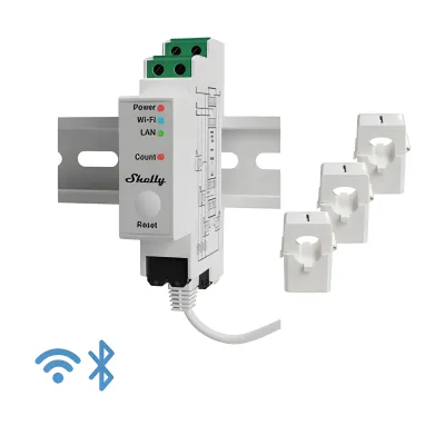 Medidor Trifásico de Corriente Alterna / WIFI / industrial y residencial / Nube P2P