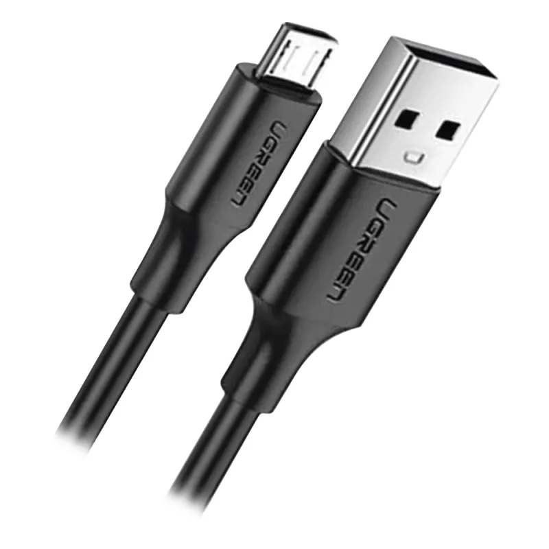 Cable USB-A a Micro USB | 1 Metro (3.28 Pies) | Tecnología de Carga Rápida Qualcomm / QC 3.0/2.0 | Recarga hasta 18W | Transmisión de Datos hasta 480Mbps | Tecnología de Carga Segura | Hasta 5,000 Flexiones | ABS y PVC de Alta Duración