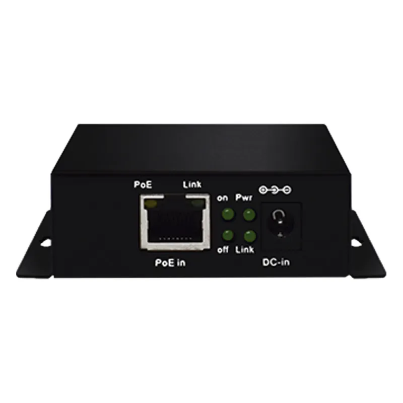 Inyector PoE Extendido Industrial / PoE 802.3 af/at Hasta 30W / Conexión plug and play / Alcance de hasta 250 metros / Aplicaciones CCTV / Alimentación PoE af/at o Vcc 37-57 Vcc