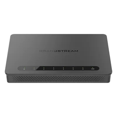 Router Gigabit VPN / Balanceador de cargas / 30,000 sesiones NAT / 4 puertos 10/100/1000 Mbps + 2 puertos SFP (WAN/LAN) / 1 puerto entrada PoE(af/at) / 2 puertos salida PoE (af/at) / Compatible con GWN Cloud.