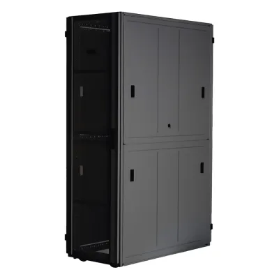Gabinete FlexFusion™ XGL (Light) para Centros de Datos, 42 UR, 600 mm de Ancho, 1200 mm de Profundidad, Fabricado en Acero, Color Negro