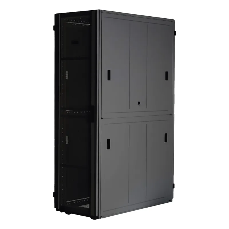 Gabinete FlexFusion™ XGL (Light) para Centros de Datos, 42 UR, 600 mm de Ancho, 1200 mm de Profundidad, Fabricado en Acero, Color Negro