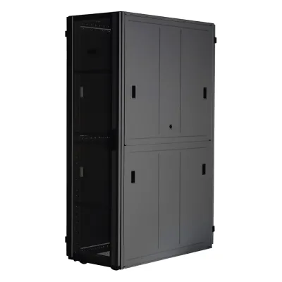 Gabinete FlexFusion™ XGL (Light) para Centros de Datos, 42 UR, 800 mm de Ancho, 1200 mm de Profundidad, Fabricado en Acero, Color Negro