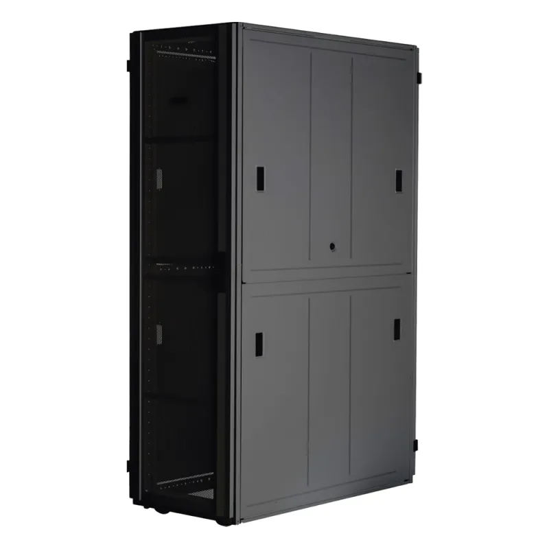 Gabinete FlexFusion™ XGL (Light) para Centros de Datos, 42 UR, 800 mm de Ancho, 1200 mm de Profundidad, Fabricado en Acero, Color Negro