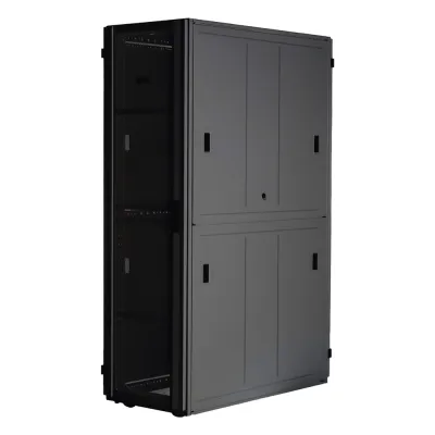 Gabinete FlexFusion™ XGL (Light) para Centros de Datos, 48 UR, 800 mm de Ancho, 1070 mm de Profundidad, Fabricado en Acero, Color Negro