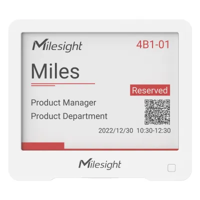Display E-Ink LoRaWAN / Pantalla de Tinta Electrónica 4.2 Pulgadas / Oficina Inteligente y Señalización Digital / para BMS y Edificios Inteligentes