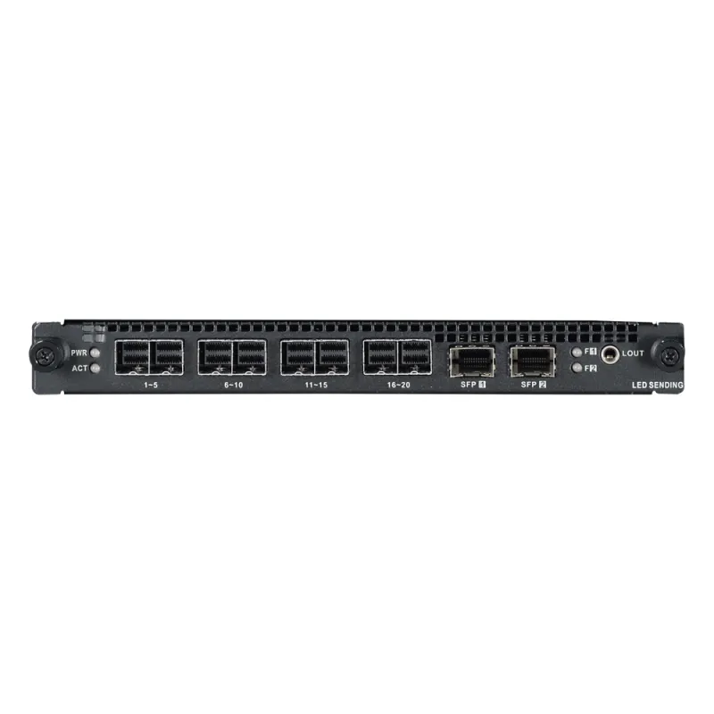 Tarjeta de Salida LED 4 miniSAS / 20 Puertos 1G + 2x10G Óptico / 10.4 MP / Compatible Serie DS-C30S (V2)