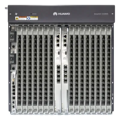 OLT GPON OptiXAccess Carrier Class con 1 tarjeta de 16 puertos GPON, 15 ranuras, 2 Fuentes de alimentación DC, 11 UR