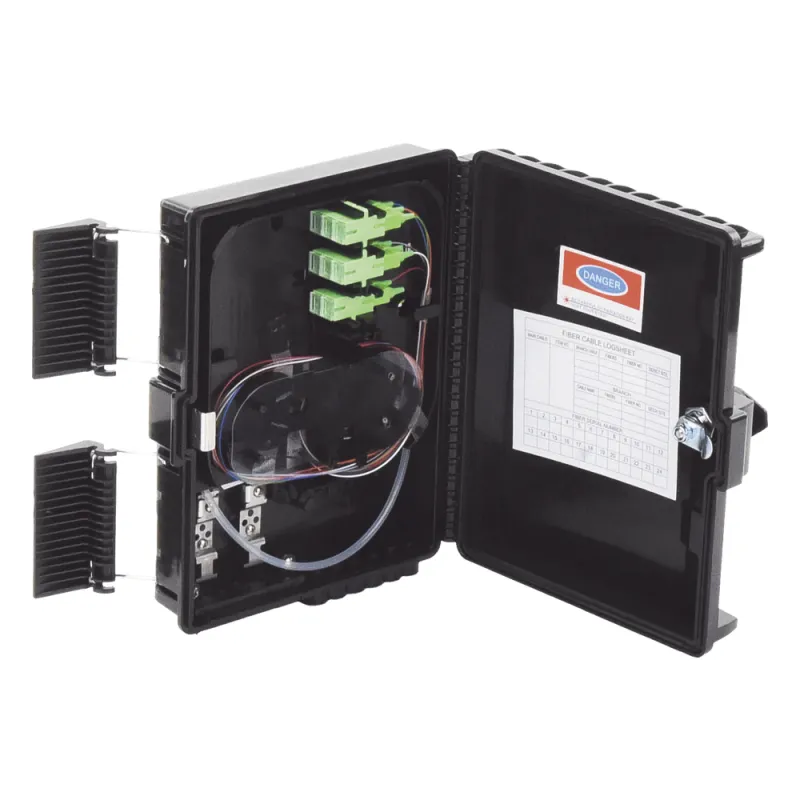 Cierre de Empalme para 24 Fusiones de Fibra Óptica, Interior/Exterior, con 8 Acopladores SC/APC y Splitter 1x8 SC/APC Incluido, IP65