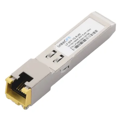 Transceptor Óptico SFP a RJ45 / Auto negociación 10/100/1000 Mbps / Conector RJ45 / 1000BASE-T / Distancia de hasta 100 m.