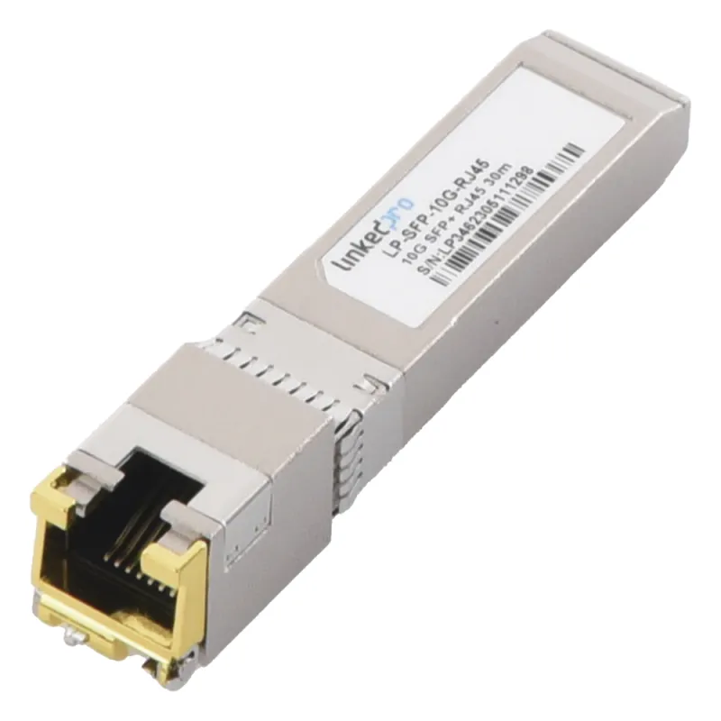 Transceptor Óptico SFP+ a RJ45 /10 Gbps / Conector RJ45 / 10GBASE-T / Distancia de hasta 30 m.