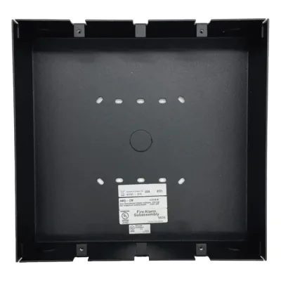 Caja de montaje en superficie para anunciador de red NCD, color negro