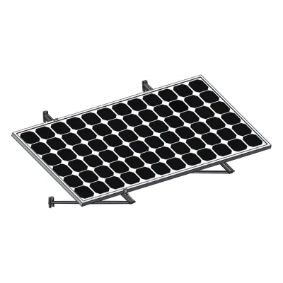Montaje Para Módulos Solares En Muro Con Espesor De 35-40mm, Riel 1400mm