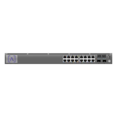 Switch Gigabit PoE+ Administrable / 16 puertos 10/100/1000 Mbps + 2 Puertos SFP Uplink / Presupuesto PoE hasta 120W / Administración Gratuita en la Nube