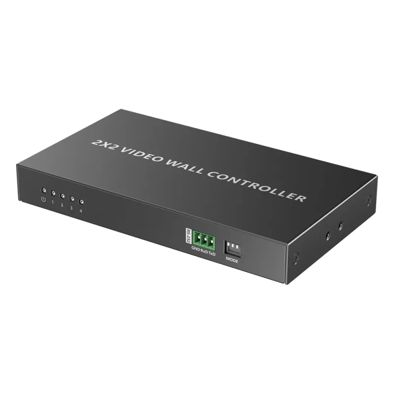 Controlador de VideoWall 2x2 | Multiples Modos de Vista | Audio 3.5mm | Control RS232