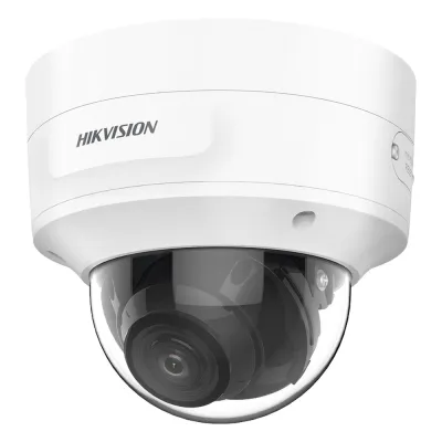 Domo IP 8 Megapixel (4K) / Lente Mot. 2.7 a 13.5 mm / 40 mts IR EXIR / Exterior IP66 / IK10 / DARKFIGHTER / Audio y Alarma I/O / PoE+ / ONVIF / Micro SD / 4 Analíticos: AcuSense, Deteccion Facial, Conteo de Personas por Cruce y Zona
