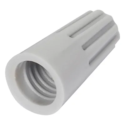 Capuchón roscable / 18 AWG / Gris / Paquete de 25 piezas.