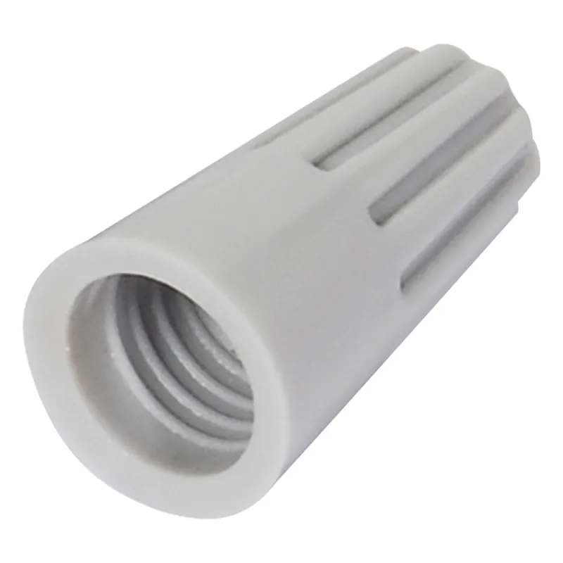 Capuchón roscable / 18 AWG / Gris / Paquete de 25 piezas.