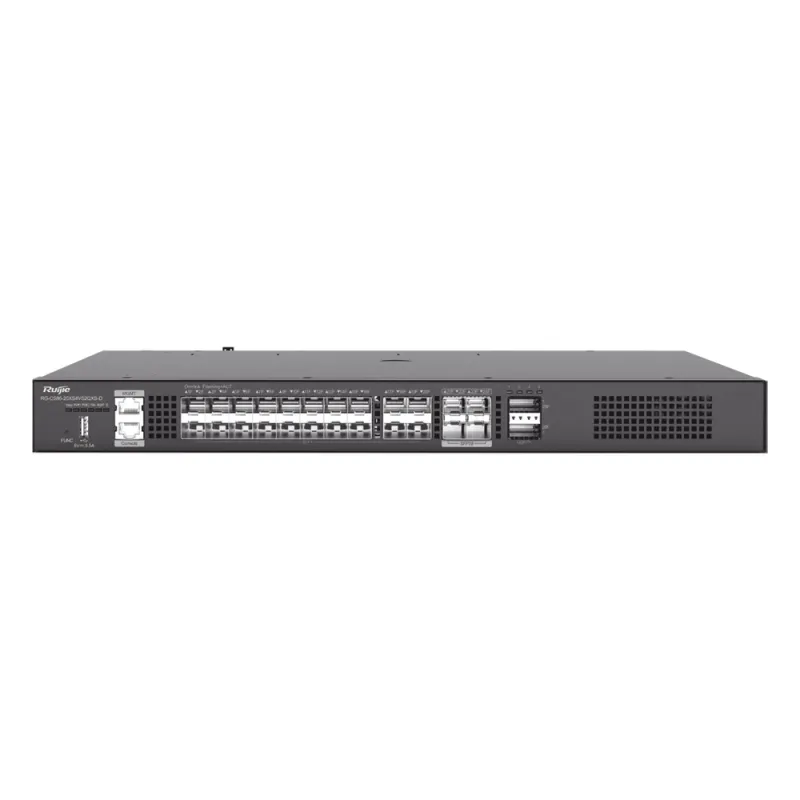 Switch Core Distribuidor para Fibra con 20 Puertos SFP+ (10G), 4 Puertos SFP28 (25G) y 2 Puertos QSFP+ (40G) (No Incluye Fuentes de Poder)