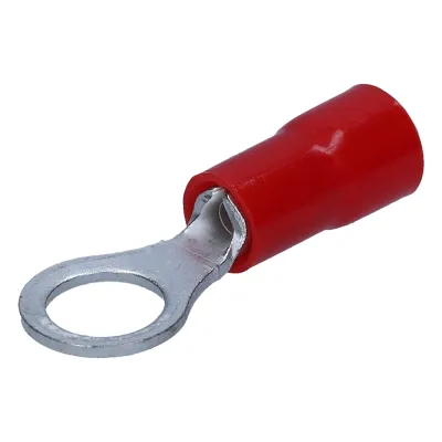 Terminal tipo ojo / 3 / 16" / 22 - 16 AWG / Rojo / Paquete de 25 piezas.