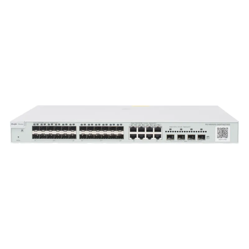 Switch administrable Capa 3, 24 puertos SFP 1G, 8 puertos Ethernet 1G Combo y 4 SFP+ 10G, gestión remota en la nube