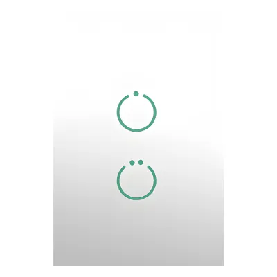 (ZWAVE) Interruptor On/Off panel táctil touch inalámbrico Zwave Plus 2 botones. Compatible con Hubitat HC8, Álula M2M, otro