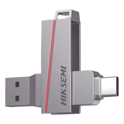 Memoria USB Dual de 128 GB / USB-C y USB-A / Transferencia de Alta Velocidad / Metálica / Compatible con Dispositivos Móviles, Windows, Mac y Linux