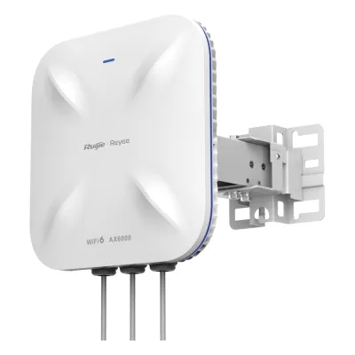 Punto de Acceso Mesh Wi-Fi 6 Industrial para Exterior Sectorial 60°, hasta 5.95 Gbps, MU-MIMO 4x4, Filtros Anti Interferencia y Auto Optimización con IA, puerto eth 2.5G y SFP