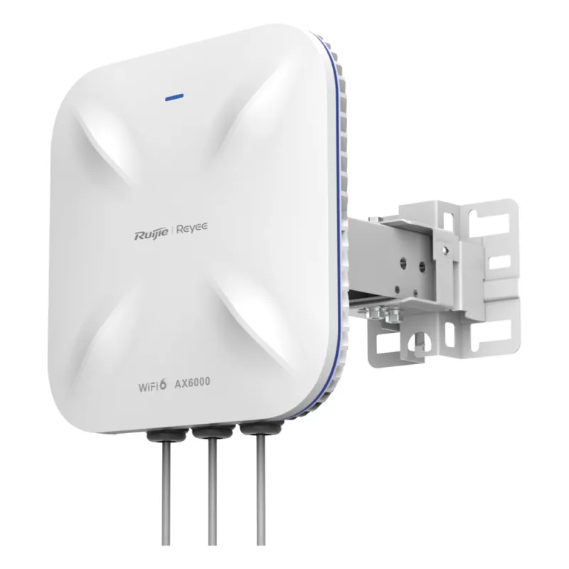 Punto de Acceso Mesh Wi-Fi 6 Industrial para Exterior Sectorial 60°, hasta 5.95 Gbps, MU-MIMO 4x4, Filtros Anti Interferencia y Auto Optimización con IA, puerto eth 2.5G y SFP