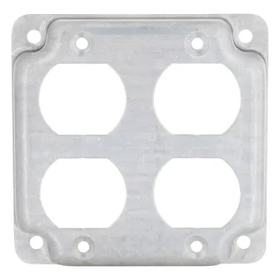 Cubierta de 4" para 2 Contactos Dúplex.