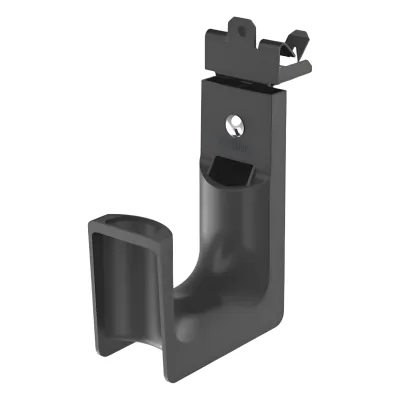 Sujetador STRONGHOLD tipo J (J-Hook), grosor de Brida 1/2", para Viga instalada con Martillo, hasta 46 Cables Cat6, Nylon 6.6 Metal, Color Negro, 1 pieza