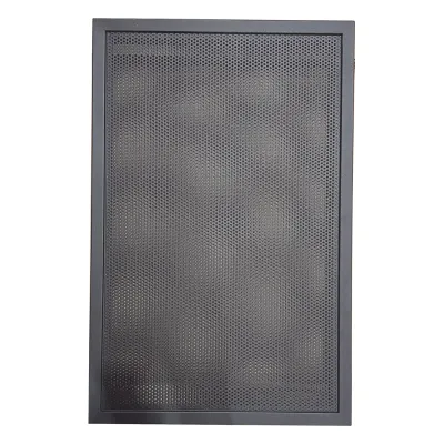 Puerta ventilada de acero para gabinete ONYX serie EQ de 3 niveles, para amplificadores y fuentes de alimentación NOTIFIER
