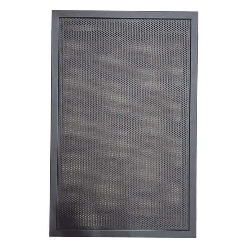 Puerta ventilada de acero para gabinete ONYX serie EQ de 3 niveles, para amplificadores y fuentes de alimentación NOTIFIER