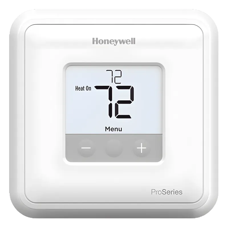 Termostato no programable de 1 etapa calor/frío para sistemas convencionales o bomba de calor sin calor auxiliar, serie Pro 1 (T1 Pro)