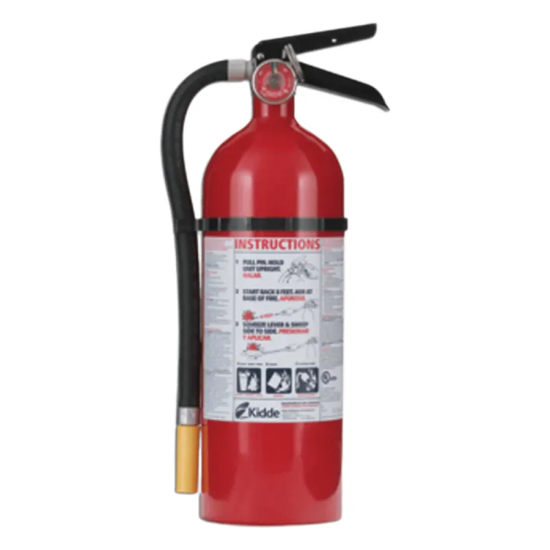 Extintor recargable de polvo químico seco multipropósito para fuegos clase A, B y C, 5.5 lb, con soporte de pared, paquete de 6