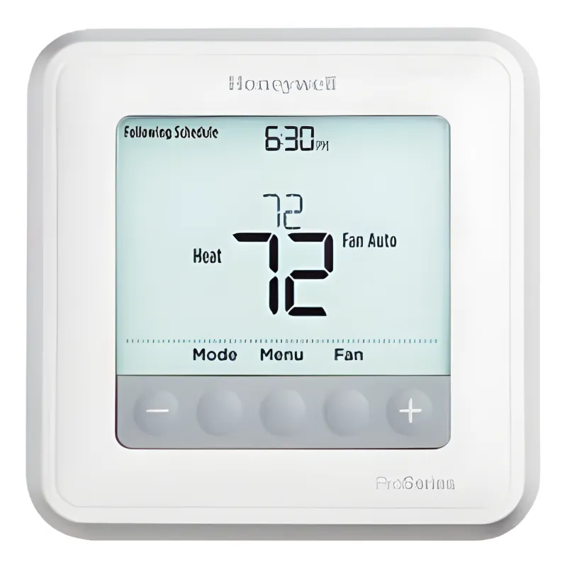Termostato programable para bombas de calor de hasta 2 etapas calor/1 frío o sistemas convencionales de 1 calor/1 frío, serie T6 Pro