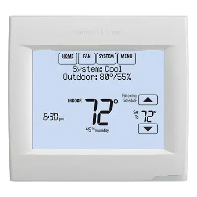 Termostato inteligente Wi-Fi con pantalla táctil para sistemas de hasta 3H/2C bomba de calor o 2H/2C convencional, línea VisionPRO 8000
