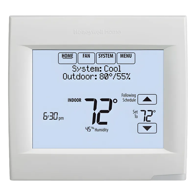 Termostato inteligente Wi-Fi con pantalla táctil para sistemas de hasta 3H/2C bomba de calor o 2H/2C convencional, línea VisionPRO 8000