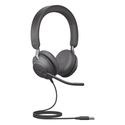 Jabra Jabra Evolve 2 40SE, Auricular stereo versión MS con aislamiento de ruido, conexión USB-A y indicador de ocupado (Busylight) (24189-999-999)