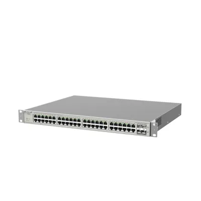 Switch Administrable Capa 3 con 48 puertos Gigabit PoE 802.3af/at + 4 SFP+ para fibra 10Gb, gestión gratuita desde la nube, 740W