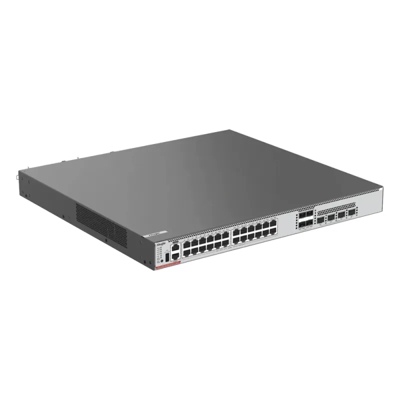 Switch Core 24 Puertos PoE 802.3bt Class 2 (FULL Hi-PoE 90 W) Capa 3 Multi-Gigabit 10G y SFP28 25G (No Incluye Fuentes de Poder)
