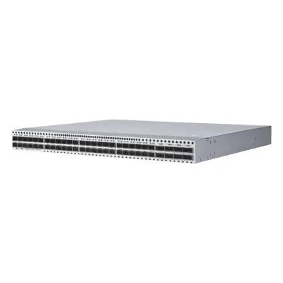 Switch Data Center / 48 Puertos SFP+ 1G/10G / 8 Puertos QSFP28 40G/100G / 2.56 Tbps / 1920 Mpps / M-LAG VSU VXLAN EVPN / RDMA RoCEv2 PFC ECN / Fuentes Redundantes 1+1 Hot-Swap