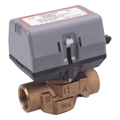 Válvula de zona motorizada de 2 vías 3/4 pulgada BSPT con actuador de 200 a 240 VAC para calefacción y aire acondicionado