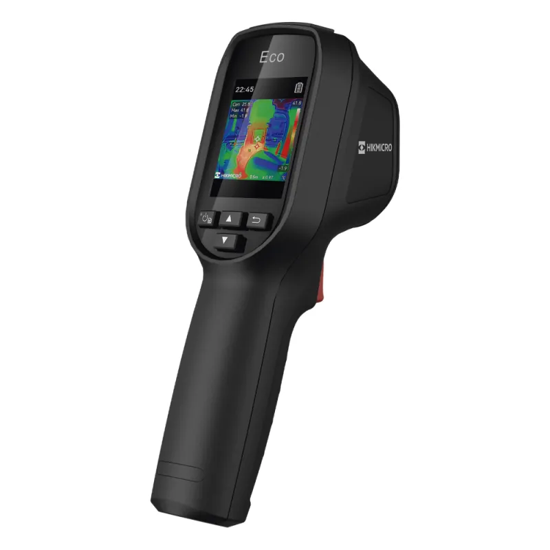 ECO - Cámara Termográfica Portátil / Rango de temperatura de -20 °C a 550 °C / Alta precisión ±2℃/±2% / Resolución super IR 240 x 240 / Pantalla LCD 2.4" / puntero láser / IP54 / Memor