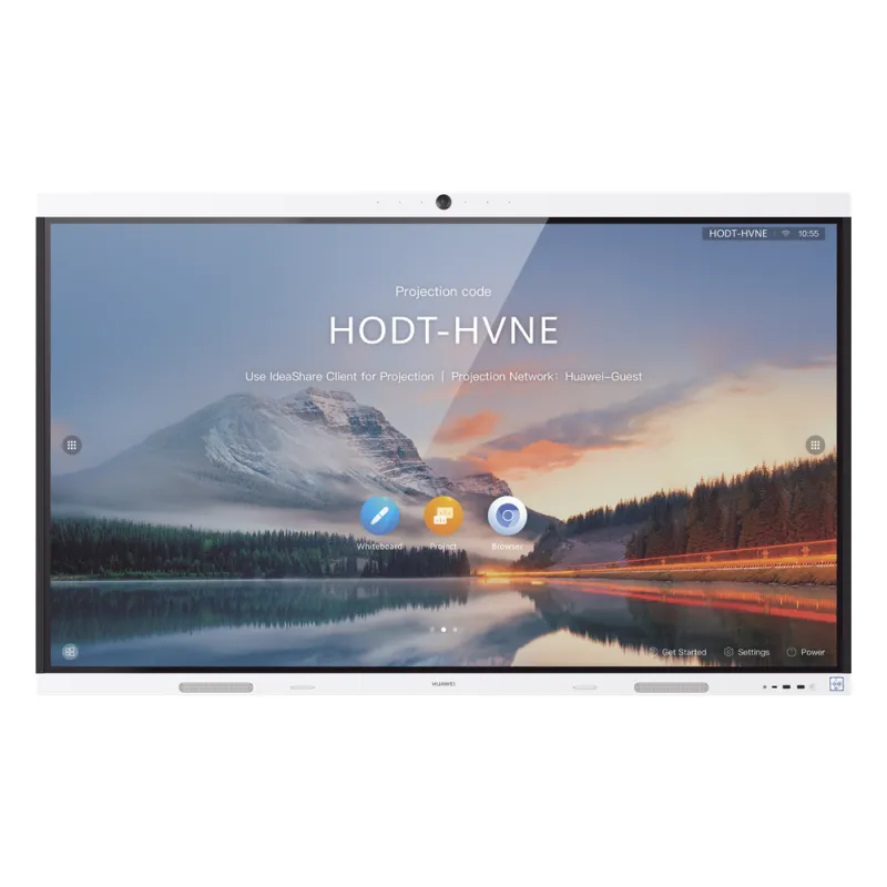 HUAWEI IdeaHub B2, Pantalla interactiva para Colaboración Inteligente, 86", 4K UHD, Android 9, Wi-Fi, blanco Jade.