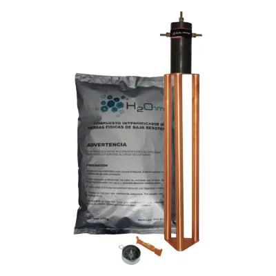 Electrodo para corriente máxima de 25 Amp. con Filtro y Compuesto H2Ohm.