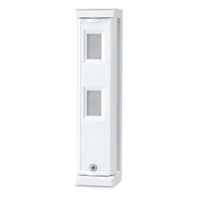 Sensor de Movimiento con función Anti mascara / Tipo Cortina / Ajuste de detección 2m o 5m / 100% Exterior / Cableado/Compatible con cualquier panel de alarma / Proteja fachadas, puertas, ventanas, balcones y mas!
