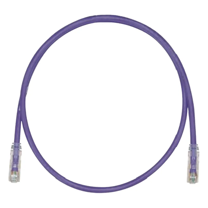 Cable de Parcheo TX6, UTP Cat6, 24 AWG, CM, Color Violeta, 8 Metros (26.25 Pies)