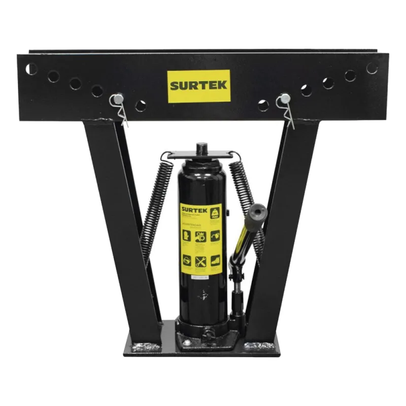 Doblatubos hidráulico de 1/2" a 2" incluye dados con medidas, capacidad 12 toneladas.